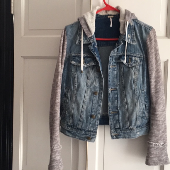 Free People Jackets & Blazers - Free People distressed look Jean jacket